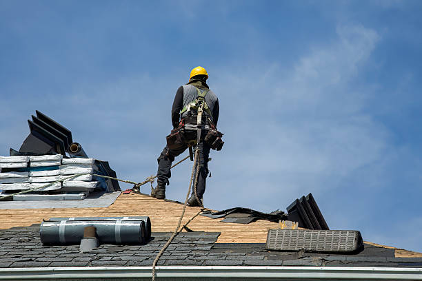 Professional Gutter Installation technician working in Carpentersville, IL